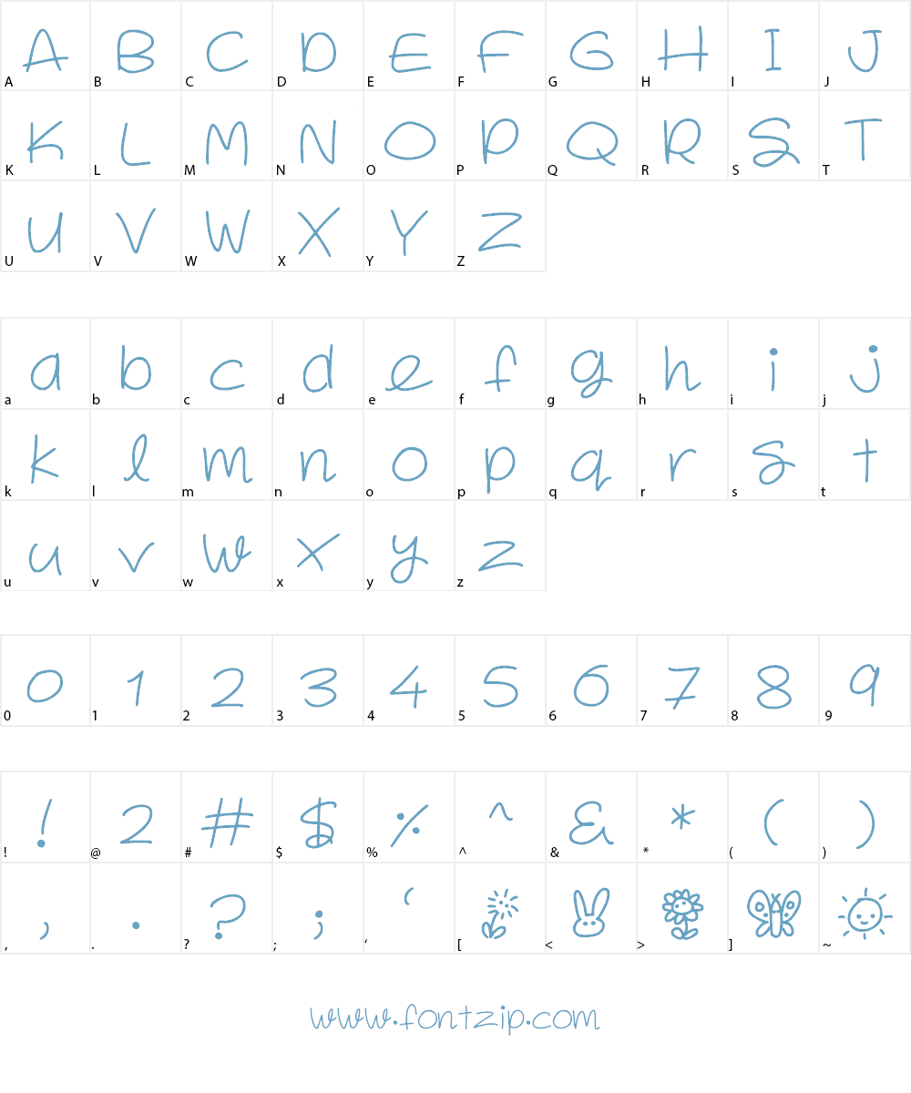 Spring in my Step Font Character